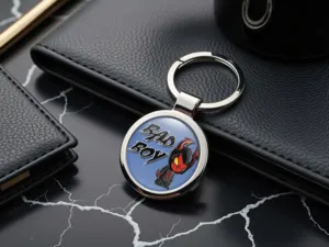 Logo Keyring Custom Premium Metal Build